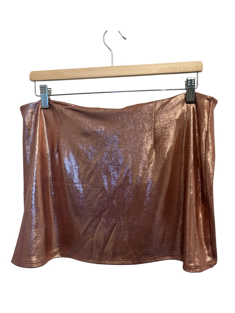 Urban Outfitters Shimmering Rose Gold Mini Skirt